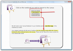 OneNote Yükleyici için Tuval