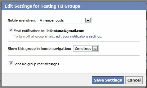 Facebook Grup Ayarları