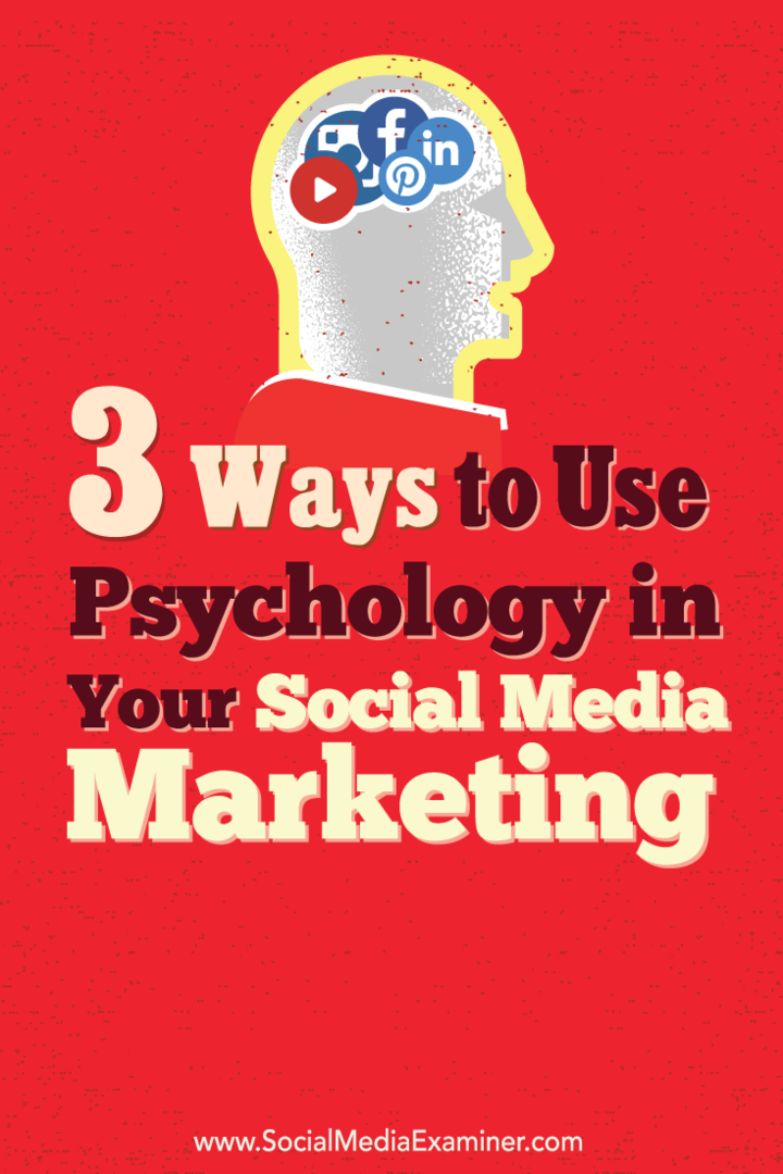sosyal medya ve psikolojik pazarlama ilkeleri