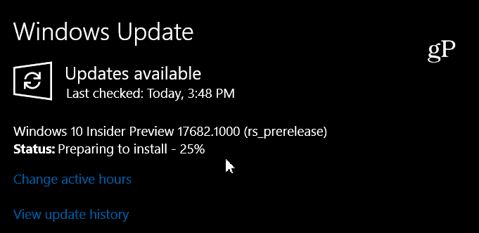 Windows 10 Insider Önizleme 17682