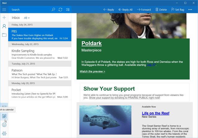Inbox Mail Uygulaması Windows 10
