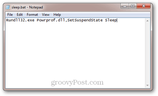 windows 7 için otomatik uyku komut dosyası