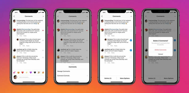 Instagram kullanıcıları artık olumsuz yorumları toplu olarak hızlı bir şekilde filtreleyebilir ve olumlu olanları vurgulayabilir. Platform ayrıca Instagram'da hesabınızı kimin etiketleyebileceğini veya bunlardan bahsedebileceğini yönetmek için yeni kontroller ekliyor.