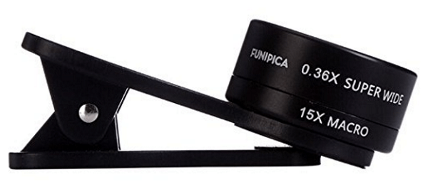 Daha geniş bir lens elde etmek için FUNIPICA'yı bilgisayarınızın veya mobil cihazınızın kamera lensinin üzerine klipsleyin.