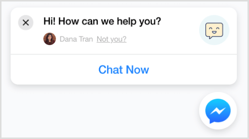 ChatFuel Messenger sohbet eklentisi örneği