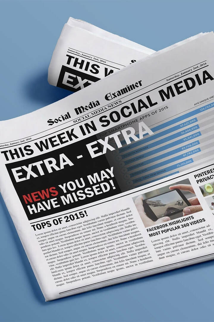 Facebook ve YouTube 2015'te Baş Mobil Uygulama Kullanımı: Sosyal Medyada Bu Hafta: Sosyal Medya Denetçisi