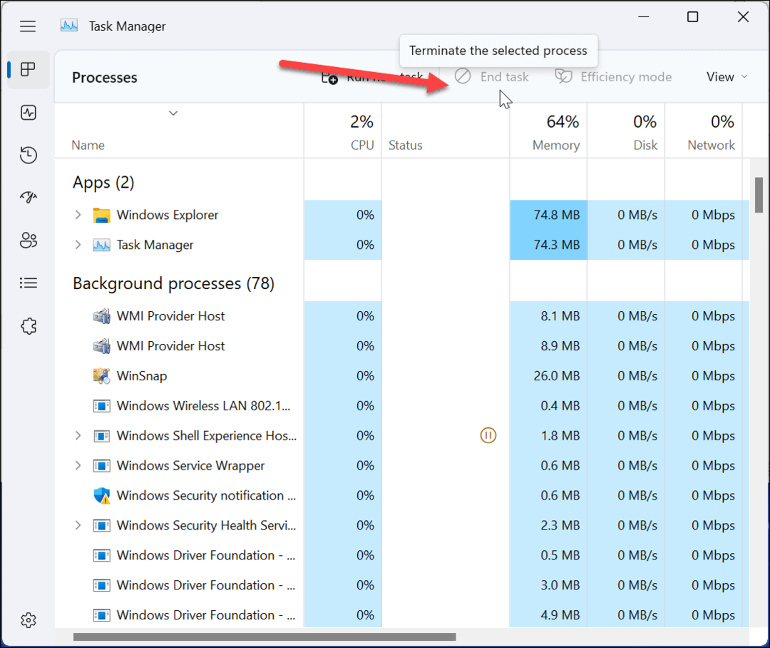 Windows 11'de Yanıt Vermeyen Uygulamaları Kapatmaya Zorlayın