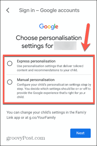 gmail çocuk hesabı kişiselleştirme