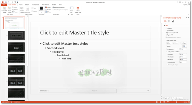 Office 2013 Şablonu Oluştur Özel Tasarım Yap POTX Slayt Slaytlarını Özelleştir Öğretici Farklı Arka Planlar Nasıl Yapılır
