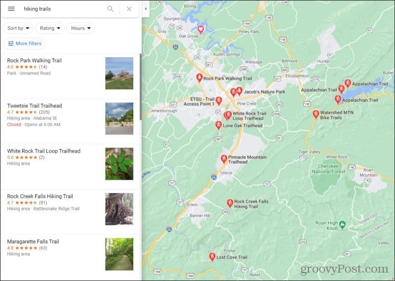 google maps yürüyüş parkurları