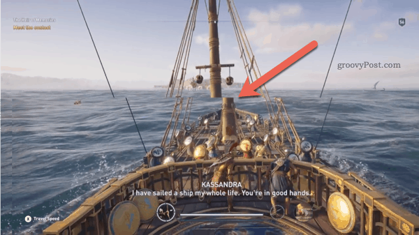 Assassins Creed Odyssey'de örnek ekran yırtılması