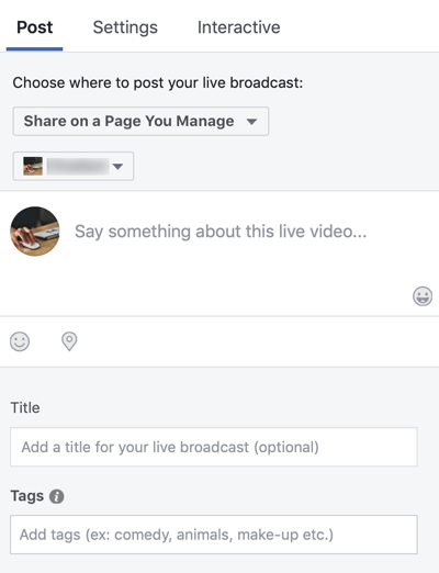 Pazarlamanızda Facebook Live Nasıl Kullanılır, 3. adım.