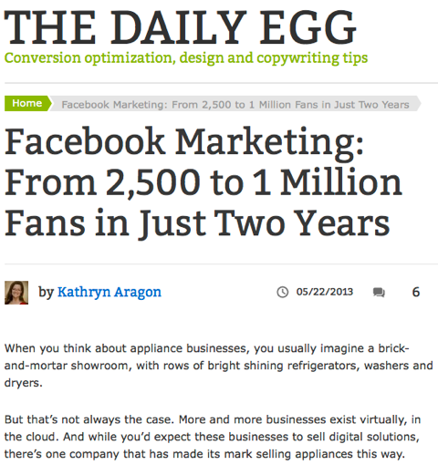 facebook pazarlama günlük yumurta