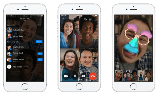 Facebook Messenger, Android, iOS ve Web'de grup görüntülü sohbet özelliğini sunuyor.