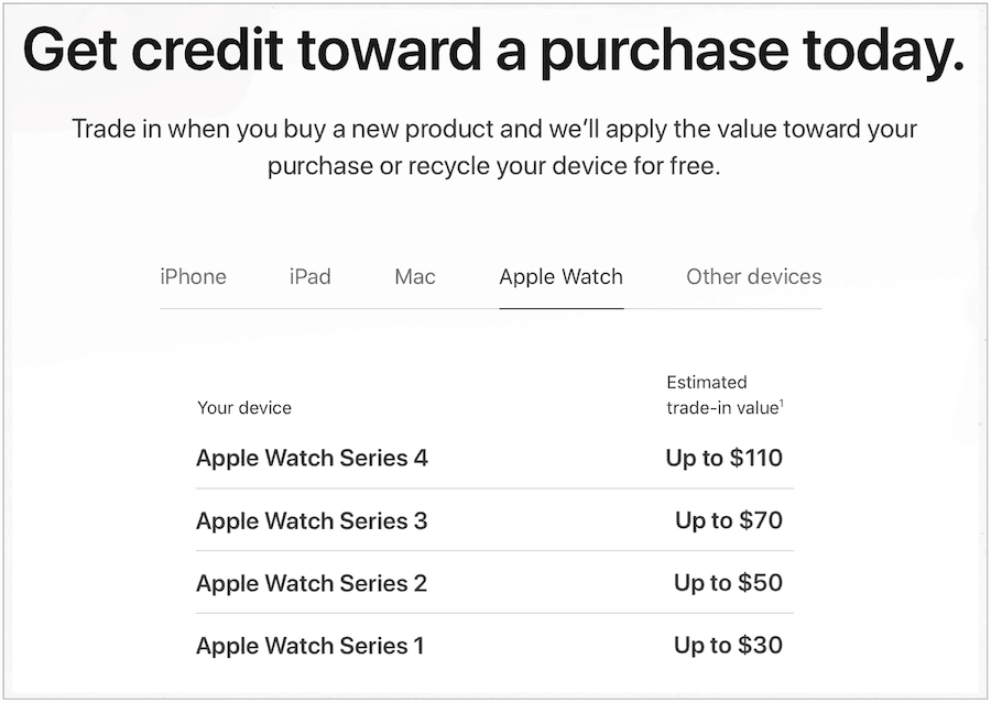 elma ile Apple Watch satmak