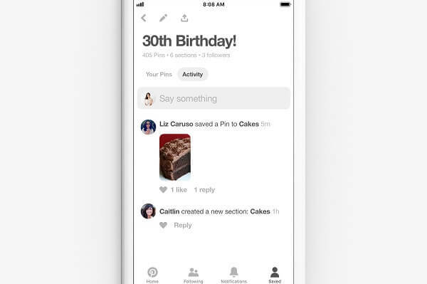Pinterest, paylaşılan grup panolarında yönetimi ve iletişim kurmayı daha da kolaylaştıran yeni işbirliği araçları ekler.
