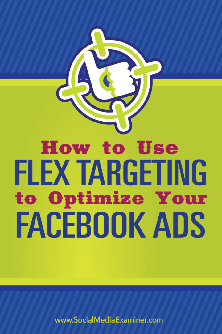facebook reklamlarını esnek hedeflemeyle optimize edin
