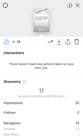 Instagram Hikayeleri ROI verilerini görüntüleyin, Adım 9.