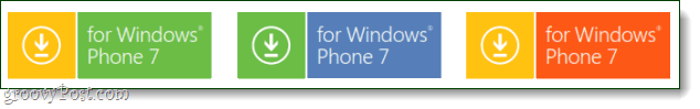Windows Phone 7 yeni düğme logosu