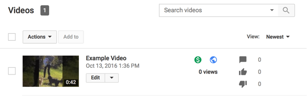 para kazanılan youtube videoları yeşil dolar işareti gösteriyor
