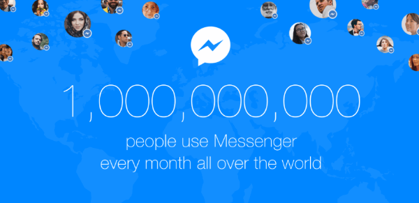 facebook messenger bir milyar kullanıcı