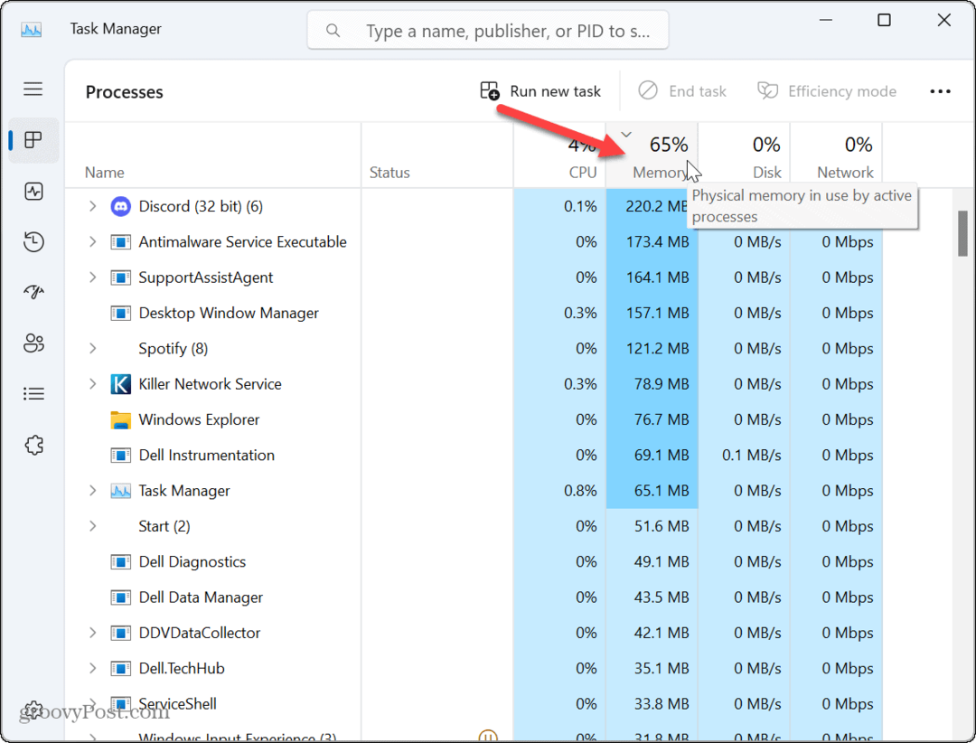 Windows 11'de Uygulama Belleği Kullanımı Nasıl Bulunur?