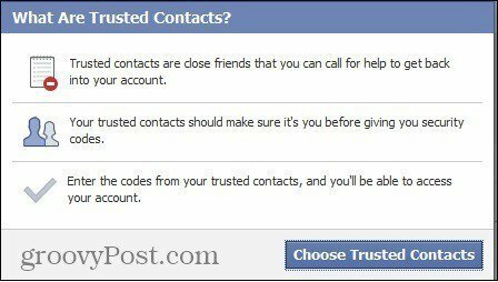 facebook güvenilir kişiler