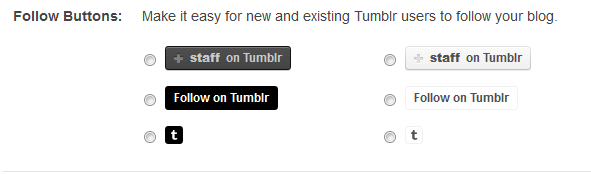 tumblr düğmeleri takip et