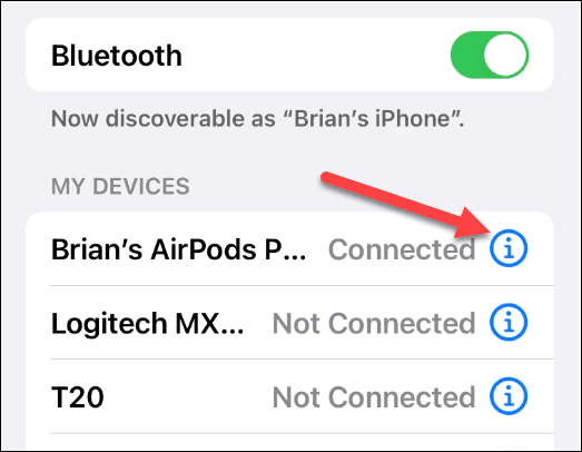 AirPods Bağlı Bluetooth