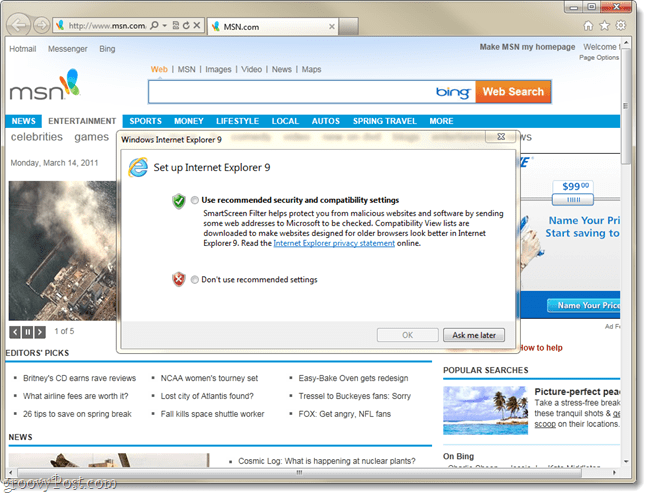 Internet Explorer 9 Finali, Şimdi Kullanılabilir