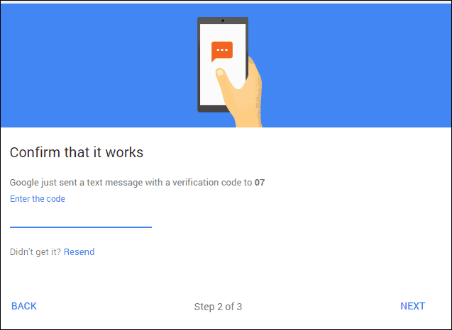 Google 2 adımlı doğrulama kodu