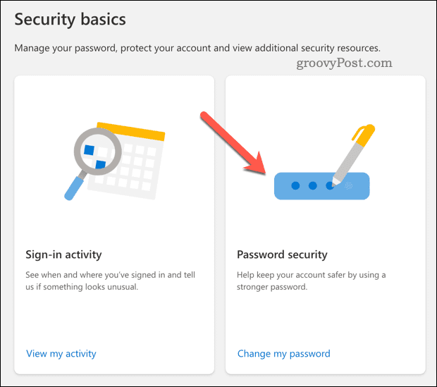 Microsoft hesabınızda parola güvenliğini değiştirin