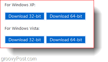 Windows XP ve Windows Vista 32 bit ve 64 bit Yüklemeler