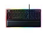 Razer Huntsman Elite Oyun Klavyesi: Hızlı Klavye Anahtarları - Doğrusal Optik Anahtarlar - Chroma RGB Aydınlatma - Manyetik Peluş Bilek Desteği - Özel Medya Tuşları ve Kadranı - Klasik Siyah