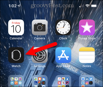 İPhone'da Uygulama simgesini izle'ye dokunun