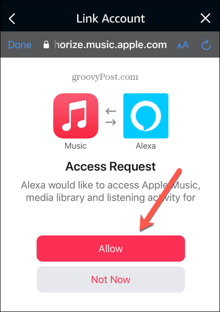 alexa, elma müziğine erişime izin verir