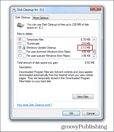 Windows 7 güncellemesi sil eski dosyaları temizle