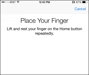 Parmağınızı Yerleştirin - Touch ID'ye Parmak İzi Ekleyin
