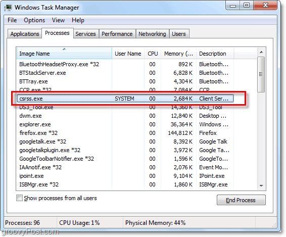 Csrss.exe nedir ve çalışan bir virüs mü?