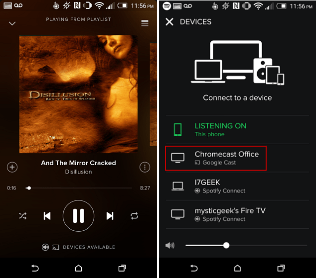 Android'de Spotify
