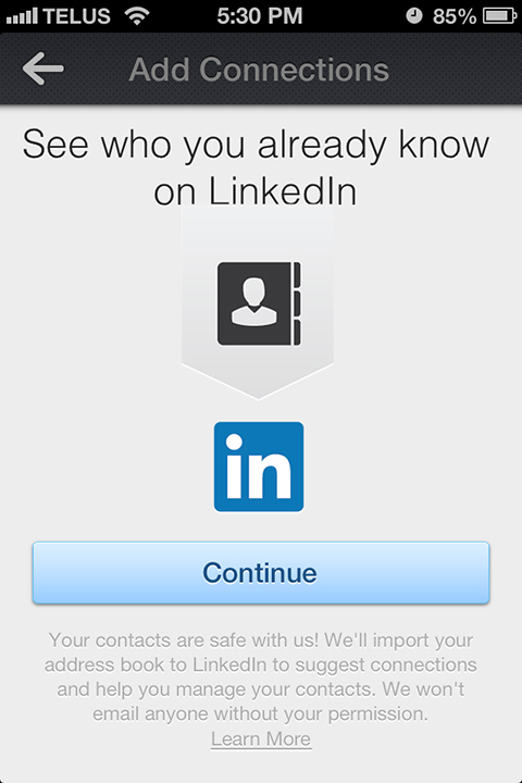 linkedin mobil uygulaması