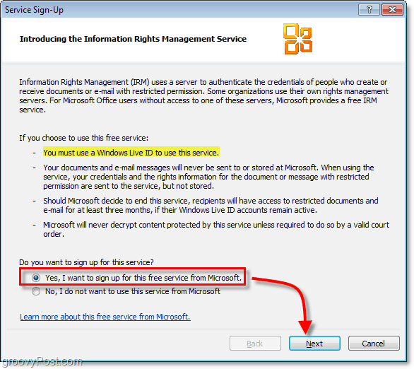 E-postaları Güvenli Hale Getirmek için Outlook 2010 ve Microsoft RMS Nasıl Kullanılır