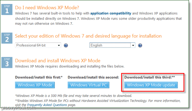 Windows xp modu artık hyper-v veya amd-v olmadan kullanılabilir