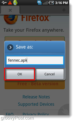 fennec.apk firefox beta 4 android yükleyici