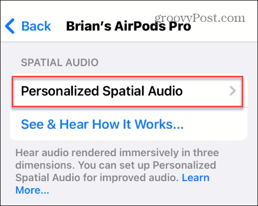 Apple AirPods'ta Uzamsal Sesi Kullanın