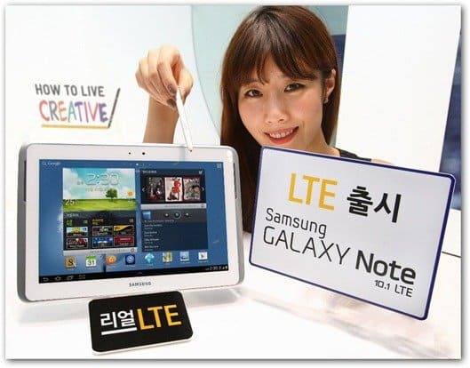 Samsung Galaxy Note 10.1 LTE Sürümü Aldı, Sadece Kore'de