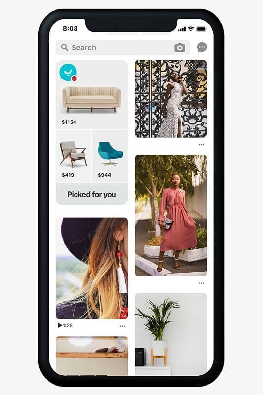Pinterest, göz atılabilir kataloglar ve alışveriş yapılabilir fikirlerin kişiselleştirilmiş merkezleriyle Ana Sayfa Akışında daha özel ve kişiselleştirilmiş alışveriş önerileri sundu.