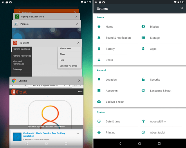 Nexus 7 (2012) için Android 5.0 “Lollipop” uygulamasını yükleyin