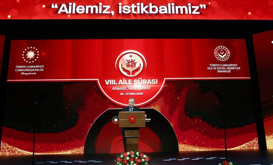 Recep Tayyip Erdoğan Türkiye Yüzyılında aileyi konuştu: Aile kutsal bir yapıdır, zedeleyemeyiz