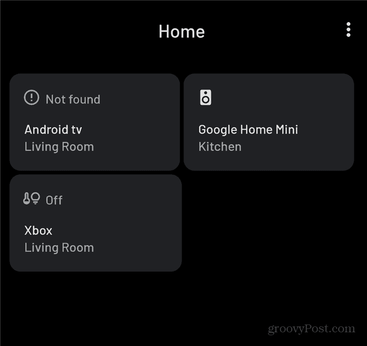Android Smart Home kontrolleri ana